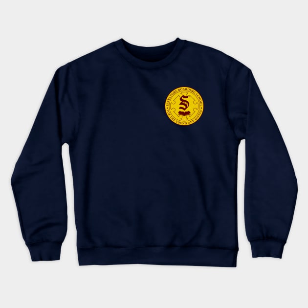 Salvatore Boarding School Crest Crewneck Sweatshirt by BadCatDesigns